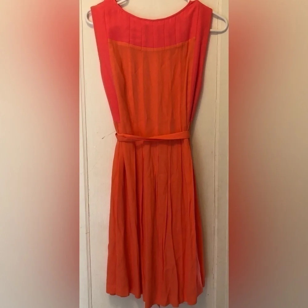 MADEWELL Bungalow Coral / Pink Viscose Crepe Dress Effortless Throw on Flowy - Picture 5 of 7